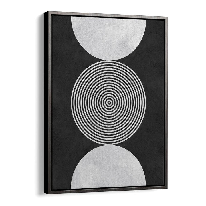 Add a touch of elegance to your space with BLACK BACKGROUND VII, GEOMETRIC ART PRINTS featuring vibrant circles on black.