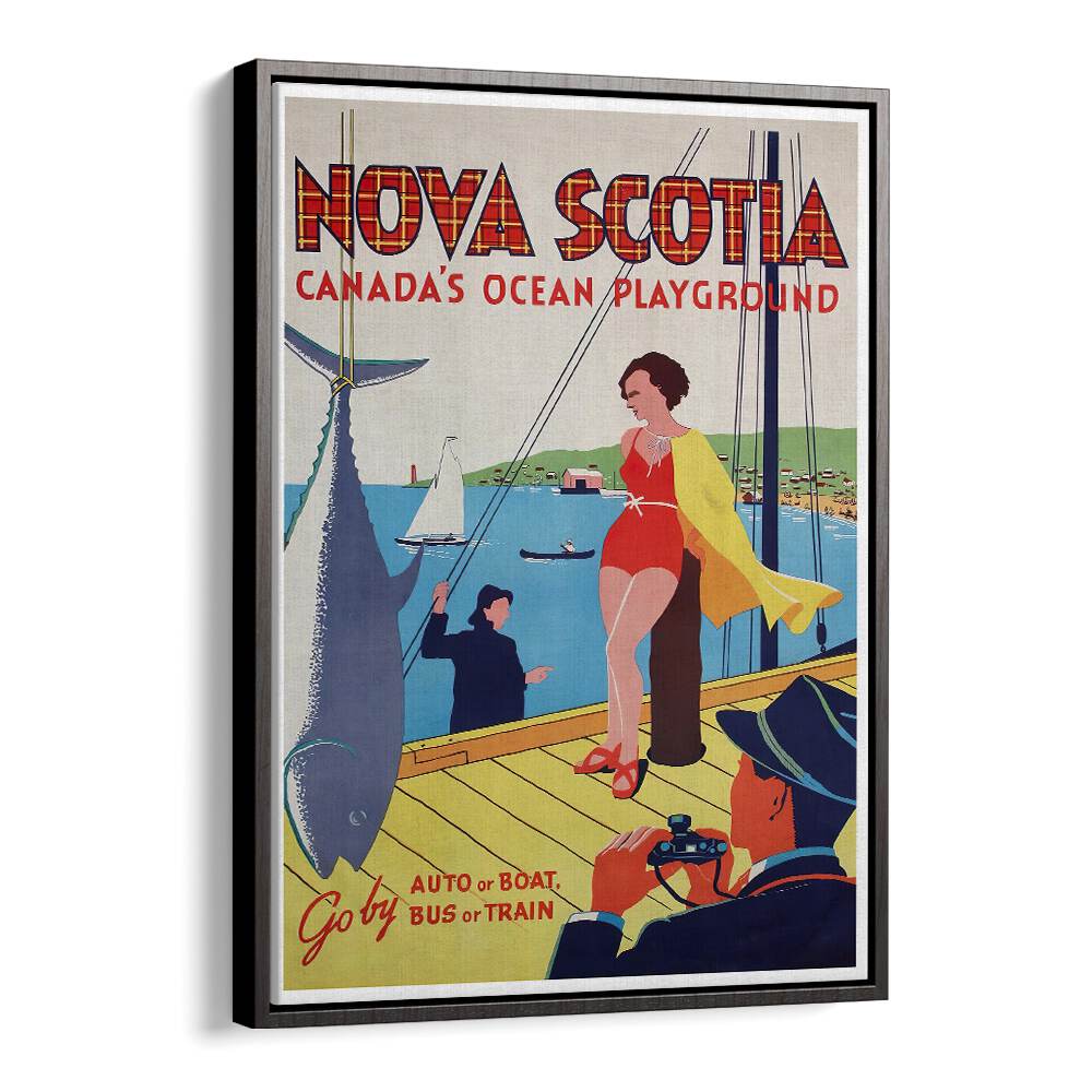 NOVA SCOTIA, VINTAGE TRAVEL POSTERS showcase the charm of maritime landscapes and nostalgic adventures.