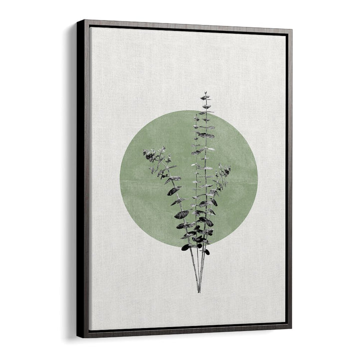 Elegant EUCALYPTUS AND GREEN MOON, FLORAL FLOWER PAINTINGS add tranquility and modern charm to any space.