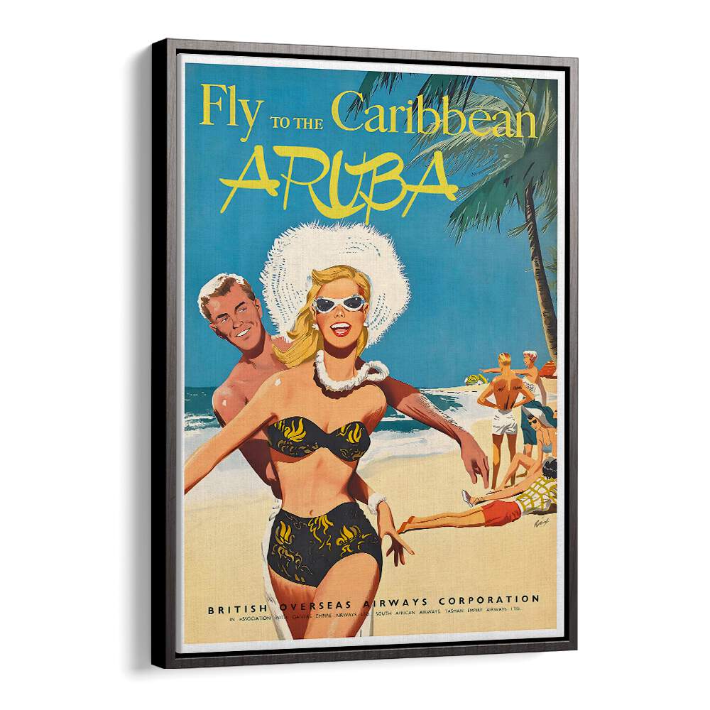 ARUBA I, VINTAGE TRAVEL POSTERS showcase vibrant Caribbean charm, perfect for enhancing your home decor.