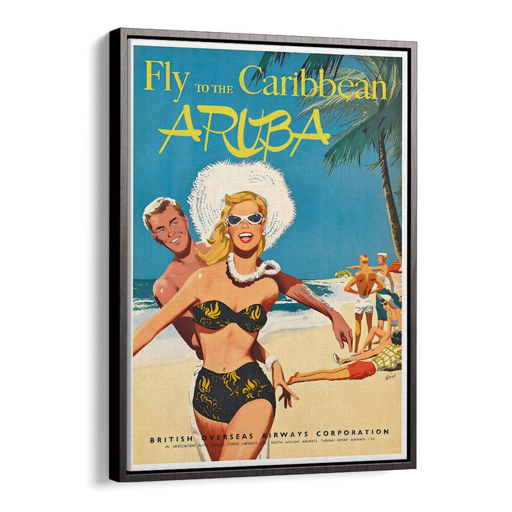 ARUBA I, VINTAGE TRAVEL POSTERS showcase vibrant Caribbean charm, perfect for enhancing your home decor.