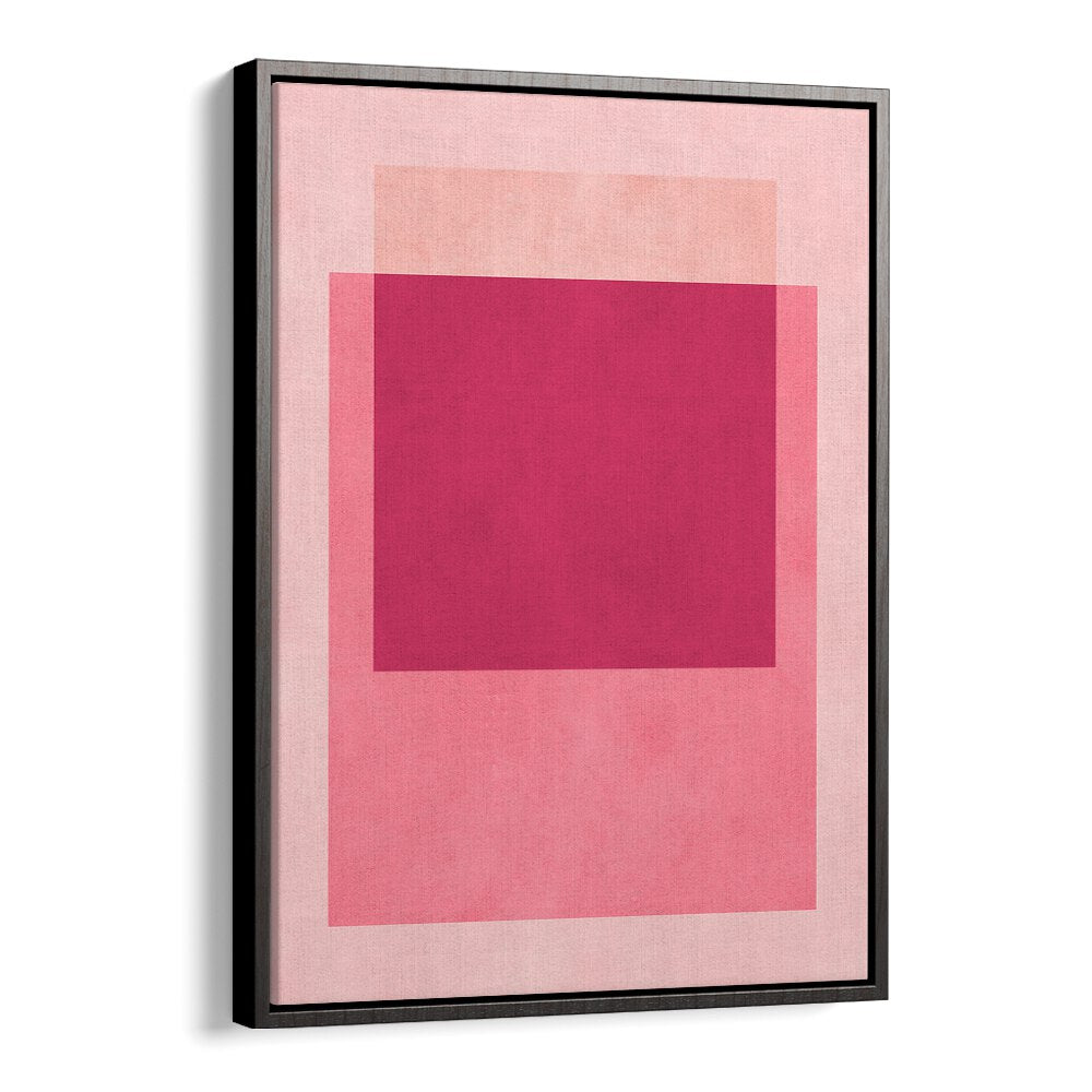 Stunning OVERLAPPING XII, GEOMETRIC ART PRINTS in pink hues, perfect for modern decor enthusiasts.