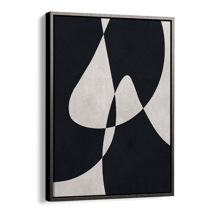 Stylish EXPRESSIVE CONCEPTUAL FORMS I, ABSTRACT PAINTINGS featuring bold black and white shapes to elevate your decor.