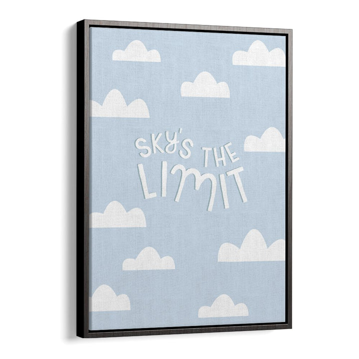 Whimsical SKYS THE LIMIT, KIDS ROOM PAINTINGS featuring clouds for a creative child's room space. Perfect for inspiration!