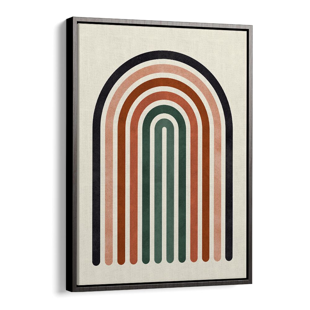 Colorful LINES AND ARCS V, BOHO ART PAINTINGS featuring layered arches, perfect for modern decor. Ideal for art lovers.