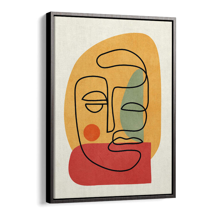 ABSTRACT FACES VIII , BOHO ART PAINTINGS