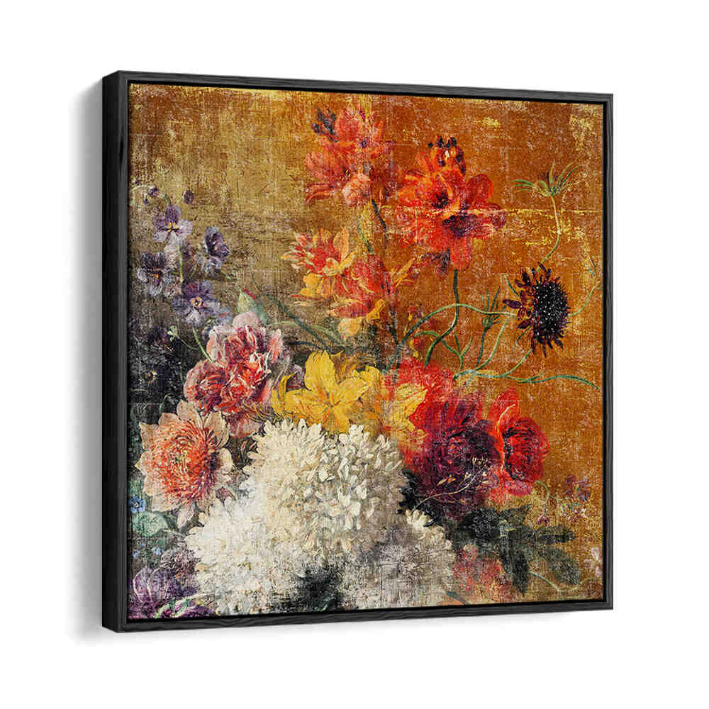 ART DISTRESSED  , FLORAL FLOWER PAINTINGS