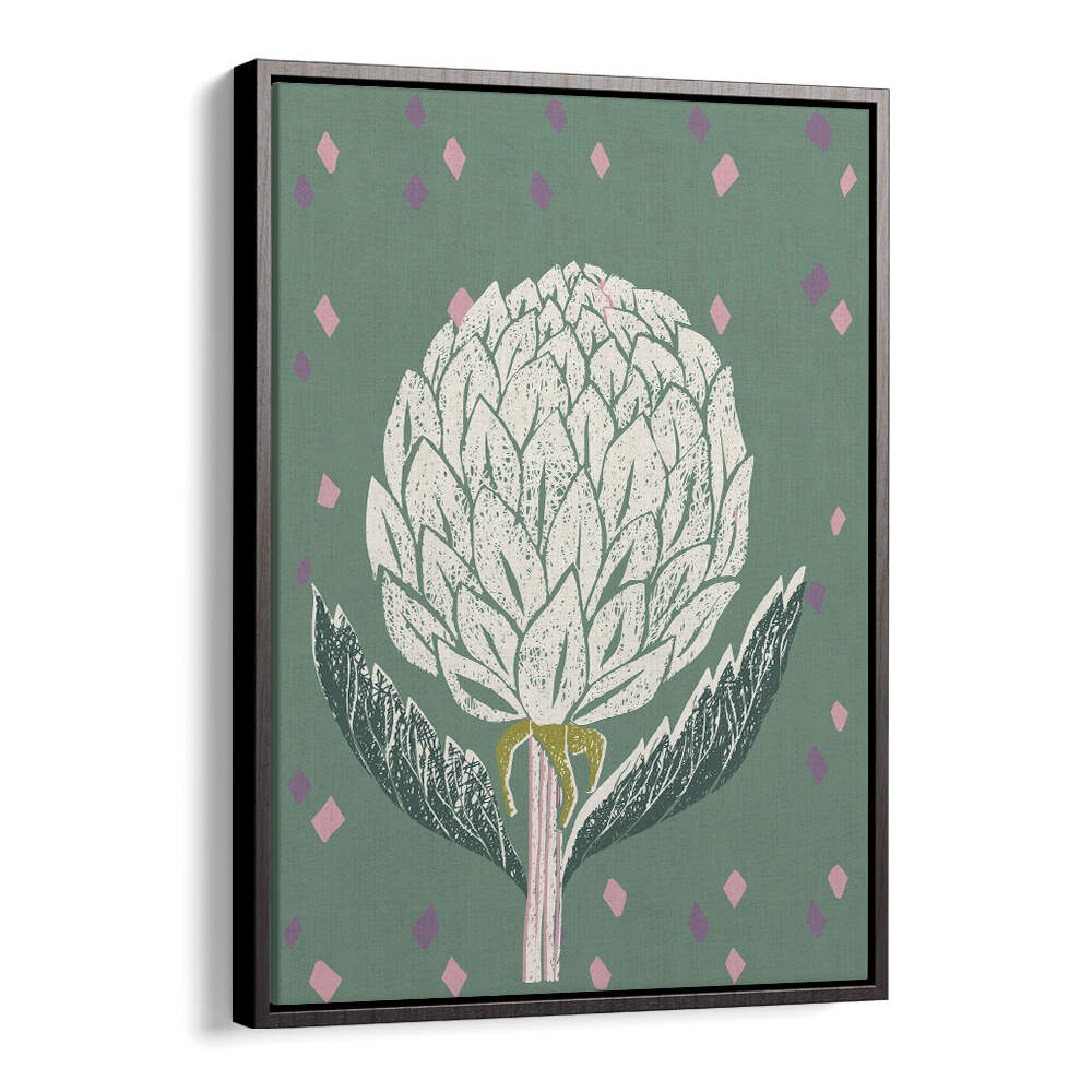 Artichoke Sage Green Floral Flower Paintings showcase vibrant abstract florals, perfect for transforming your space.