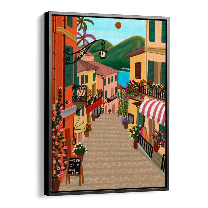 CHARMING MEDITERRANEAN VILLAGE , TRAVEL POSTERS