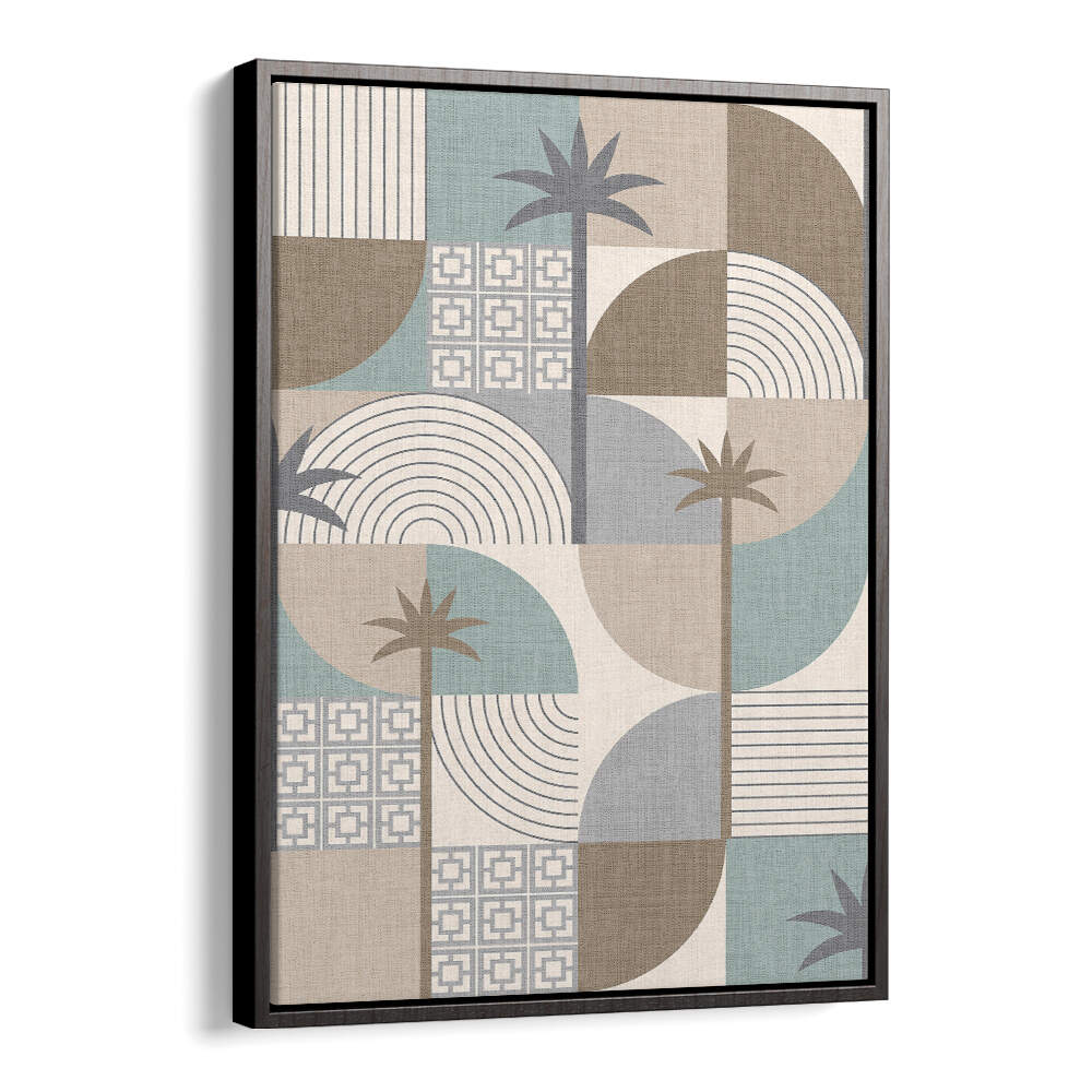 DESERT SHAPES AND PALMS SAND , BOHO ART PAINTINGS