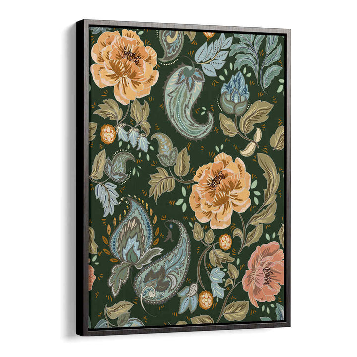 Elevate your decor with the GOLDEN FOREST PATTERN II, PATTERN ART PRINTS, showcasing elegant floral designs.