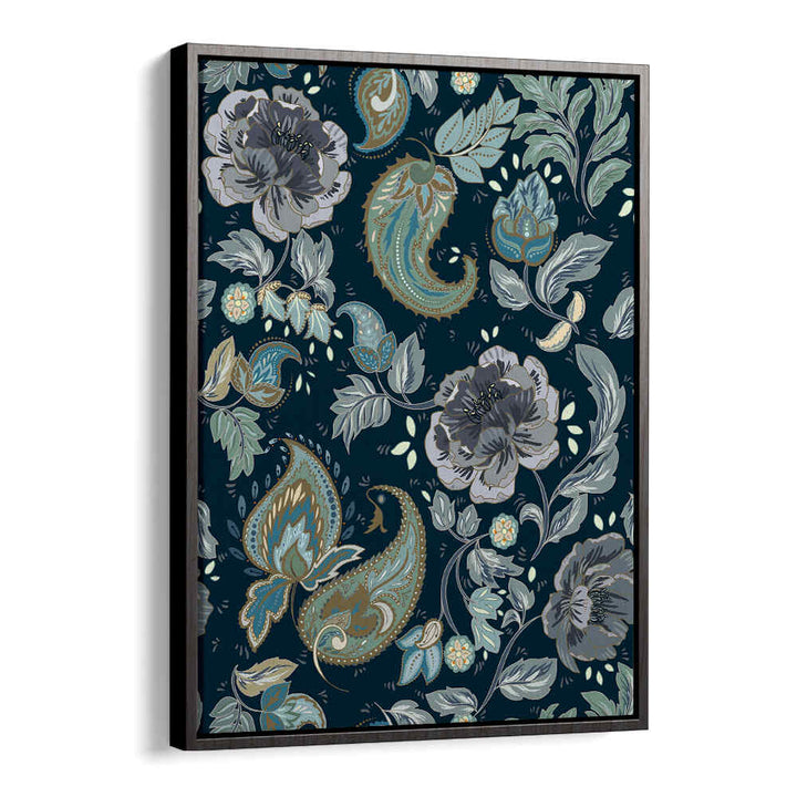 Transform your space with MOONSHINE BLUE, PATTERN ART PRINTS featuring vibrant floral designs in rich colors.