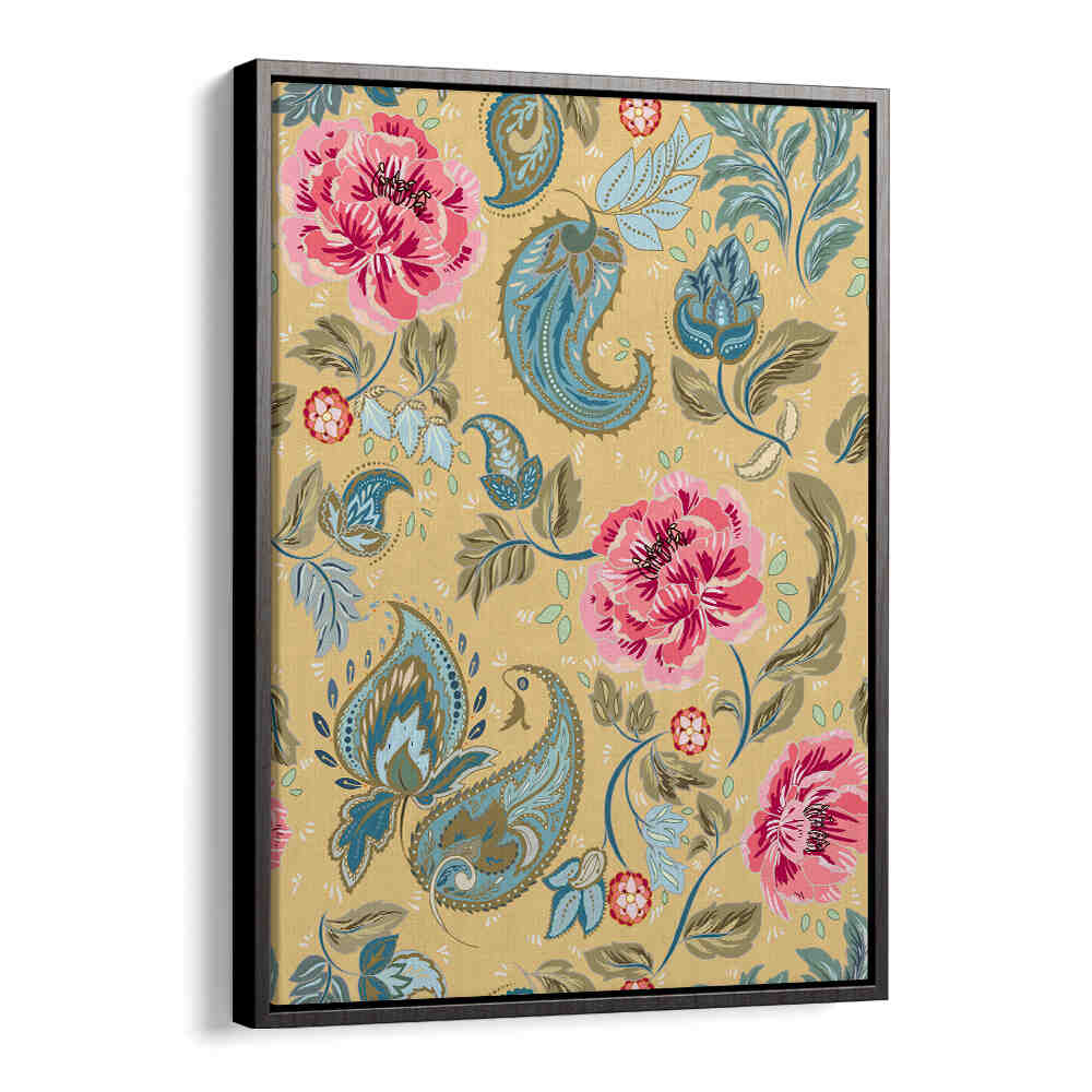 Vibrant PAISLEY I, PATTERN ART PRINTS featuring floral designs, perfect for elevating any space with artistic flair.