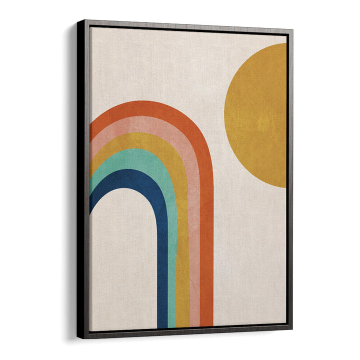 RETRO RAINBOW SUN , BOHO ART PAINTINGS