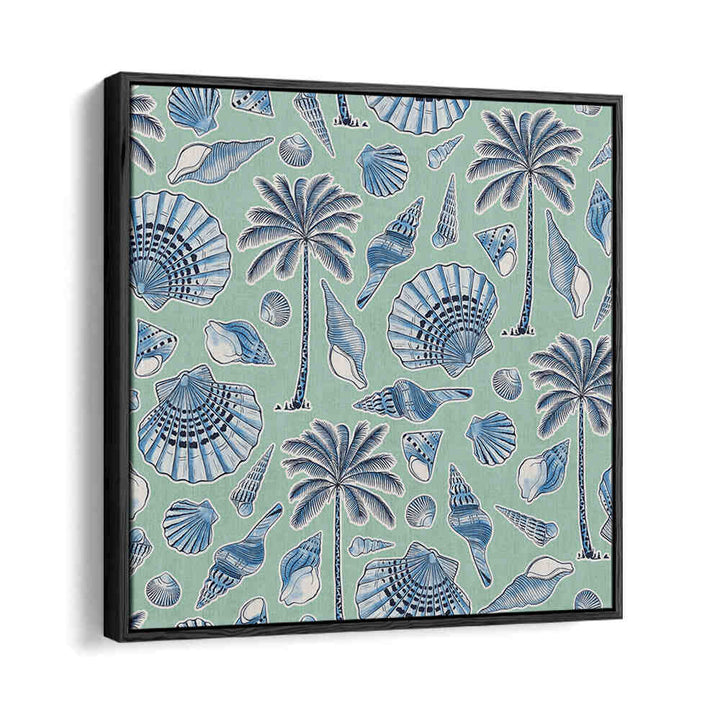 SEA SHELLS AND PALMTREES MINT , BEACH PAINTINGS