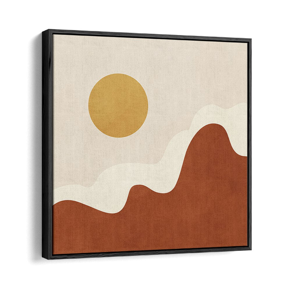 Stylized Sun Above Curved, Boho Art Paintings enhance any space with earthy aesthetics and artistic expression.