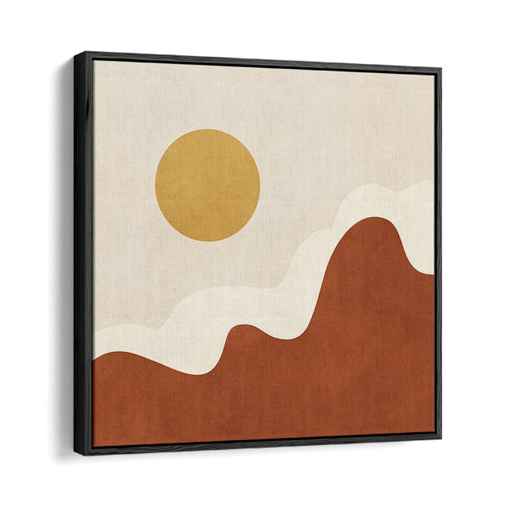 Stylized Sun Above Curved, Boho Art Paintings enhance any space with earthy aesthetics and artistic expression.