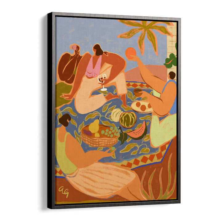 SUMMER PICNIC , PORTRAITS & FIGURATIVE ILLUSTRATIONS
