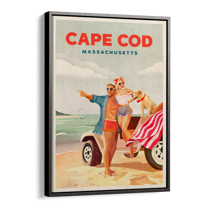 Celebrate summer with CAPE COD MASSACHUSETTS, BEACH PAINTINGS featuring joyful couples by the sea. Perfect coastal art!