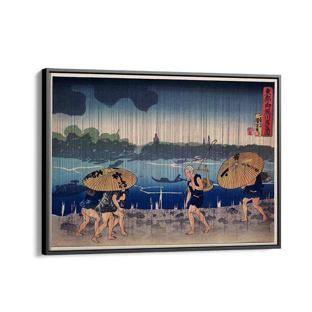 PEOPLE WALKING , VINTAGE PAINTINGS