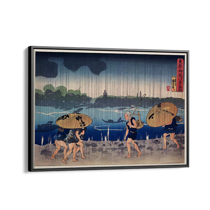 PEOPLE WALKING , VINTAGE PAINTINGS