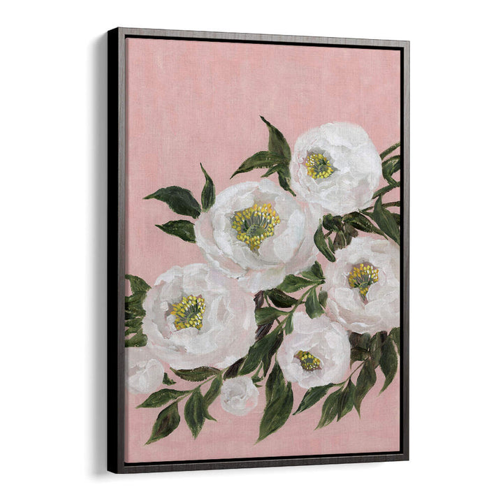 EVADNE PEONIES IN PINK , FLORAL FLOWER PAINTINGS