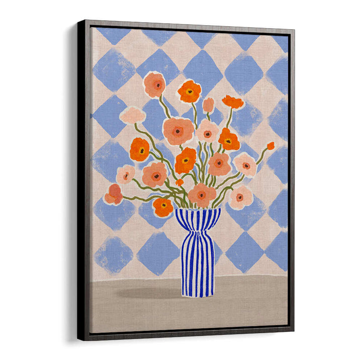 PAINTERLY POPPIES , FLORAL FLOWER PAINTINGS