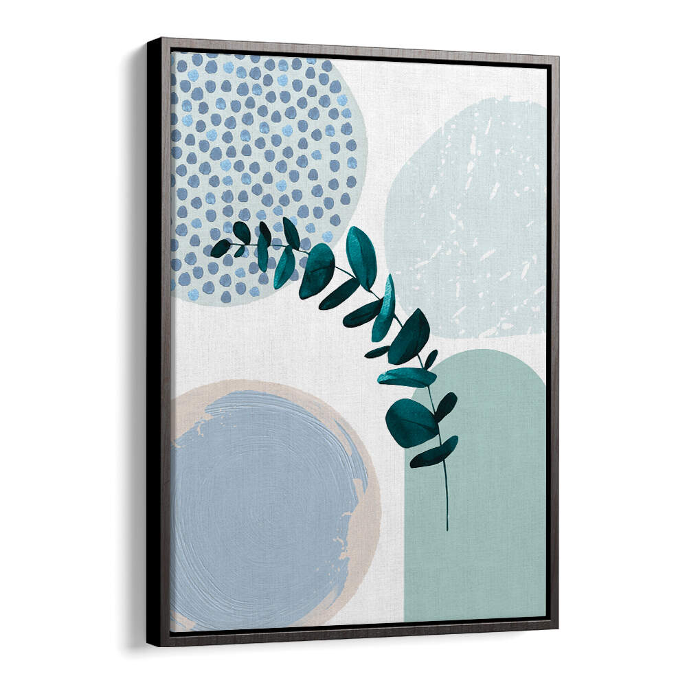 BLUE GREEN BOHO II , BOHO ART PAINTINGS