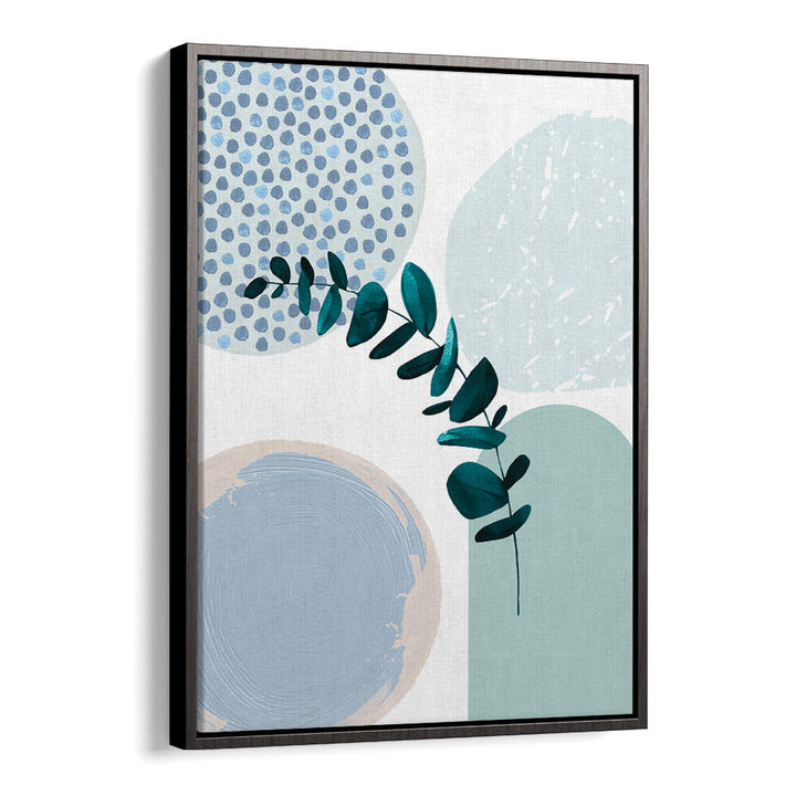 BLUE GREEN BOHO II , BOHO ART PAINTINGS