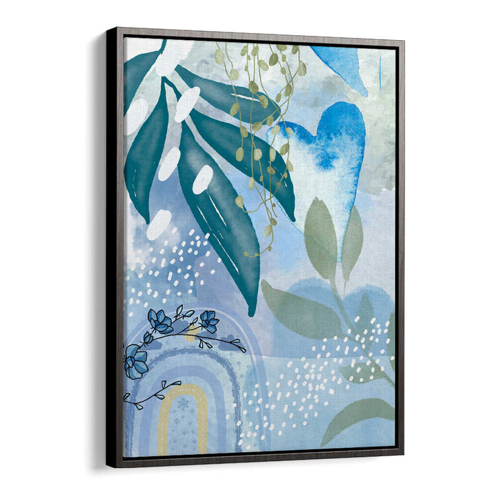ICEBERG BLUE I , FLORAL FLOWER PAINTINGS