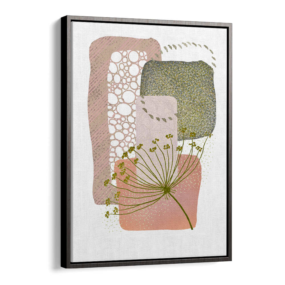 DELICATE PINK AND GREEN II , BOHO ART PAINTINGS