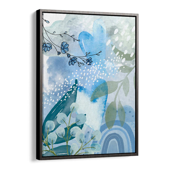 ICEBERG BLUE II , FLORAL FLOWER PAINTINGS