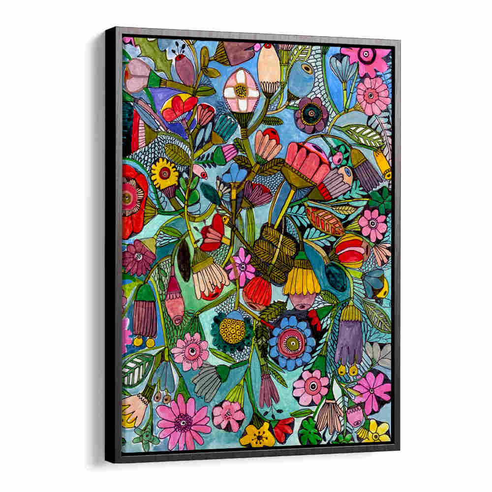 BLUEFLORAL , FLORAL FLOWER PAINTINGS