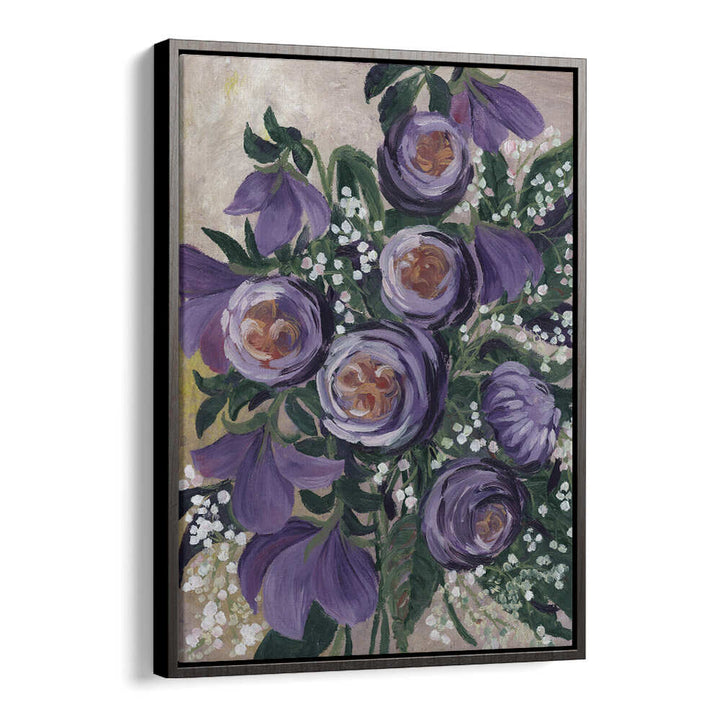 AALIYAH PAINTERLY ENGLISH ROSES , FLORAL FLOWER PAINTINGS