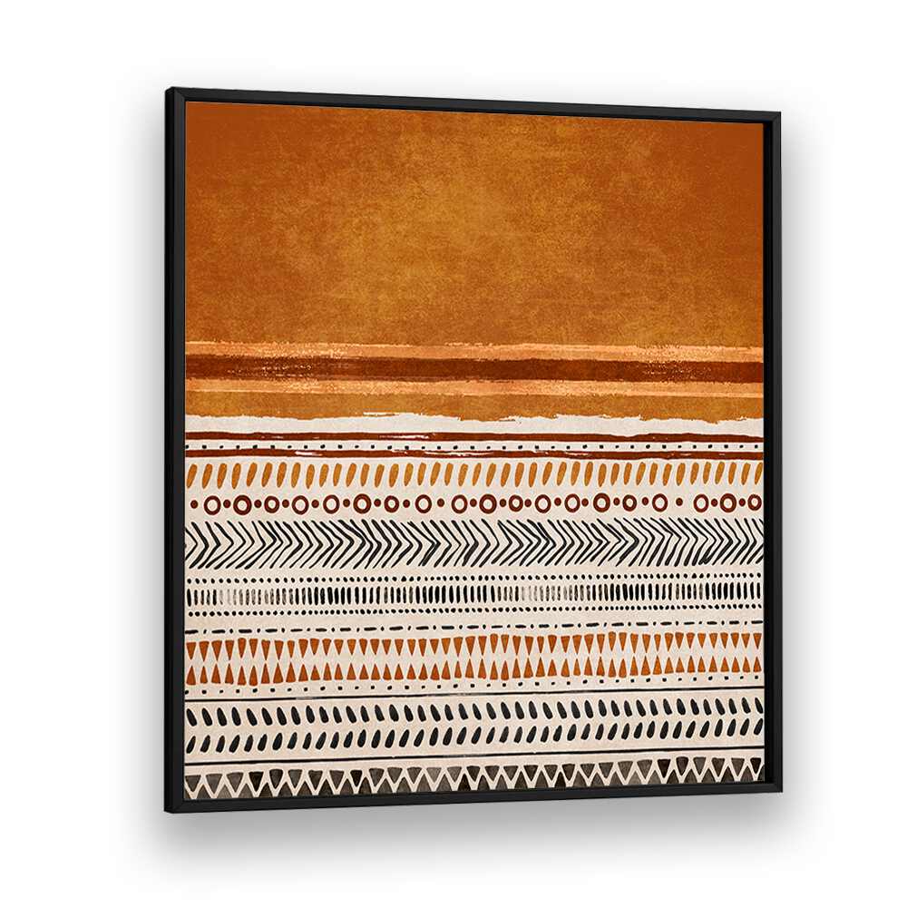 KILIM TURUNCU II, BOHO ART PAINTINGS showcases vibrant colors and intricate patterns on premium canvas.
