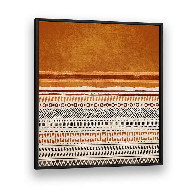 KILIM TURUNCU II, BOHO ART PAINTINGS showcases vibrant colors and intricate patterns on premium canvas.