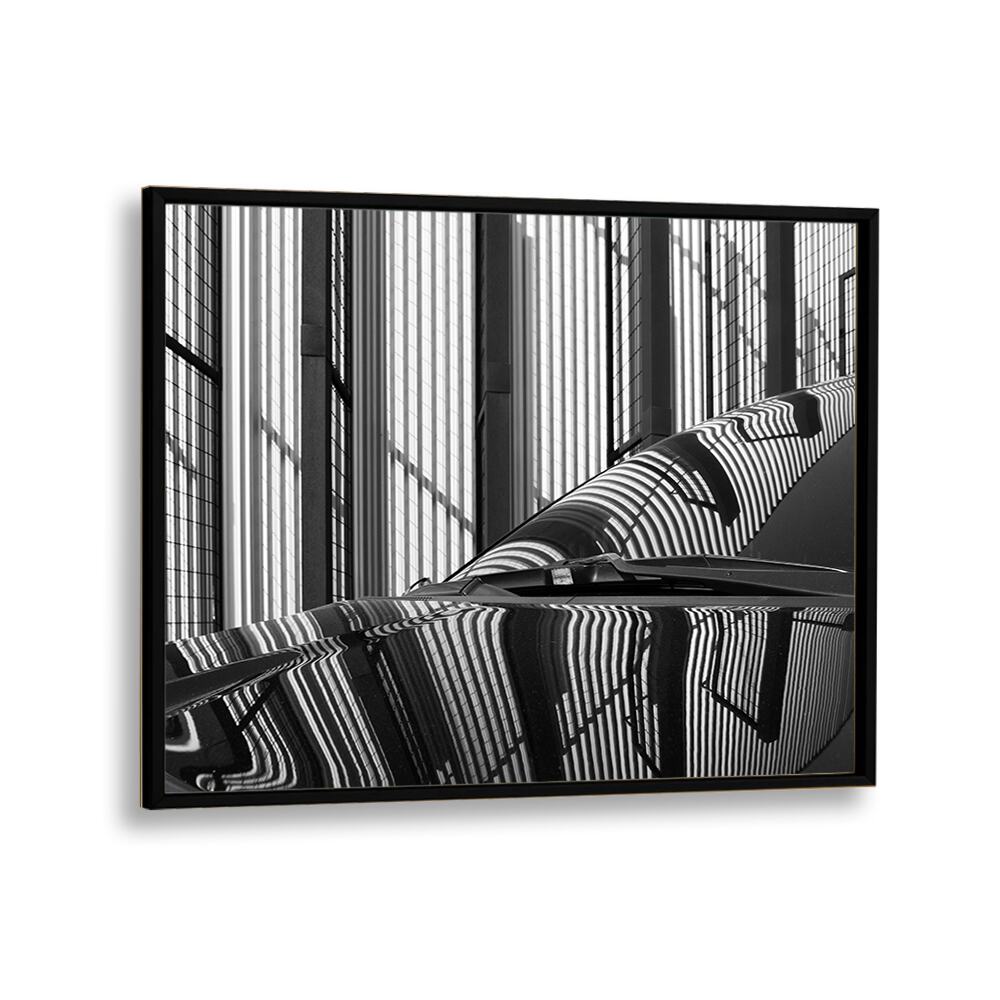 Stylish STRAIGHT , PHOTOGRAPHY PRINTS featuring urban reflections in black and white, perfect for modern decor.