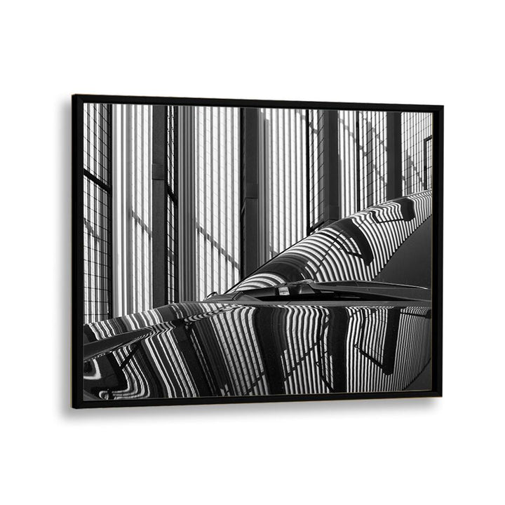 Stylish STRAIGHT , PHOTOGRAPHY PRINTS featuring urban reflections in black and white, perfect for modern decor.