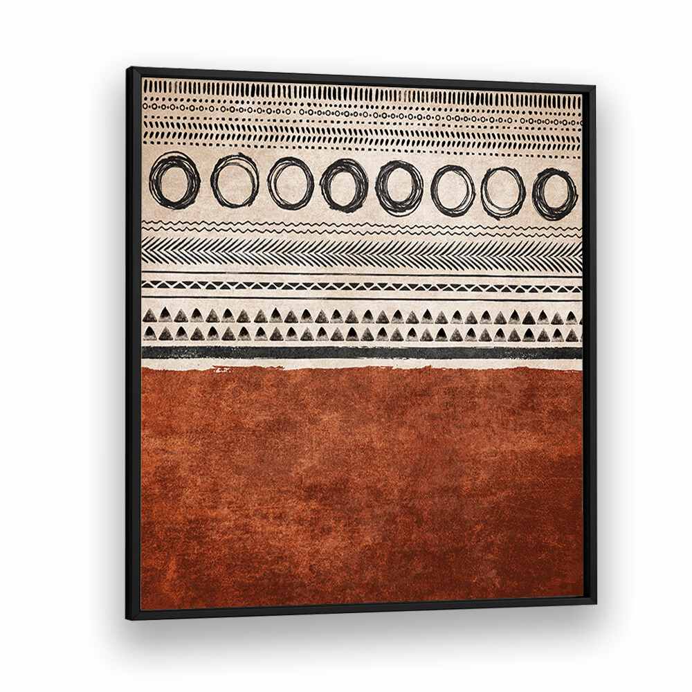 KILIM KIREMIT, BOHO ART PAINTINGS showcase a stunning blend of earthy tones and intricate patterns by Emel Tunaboylu.