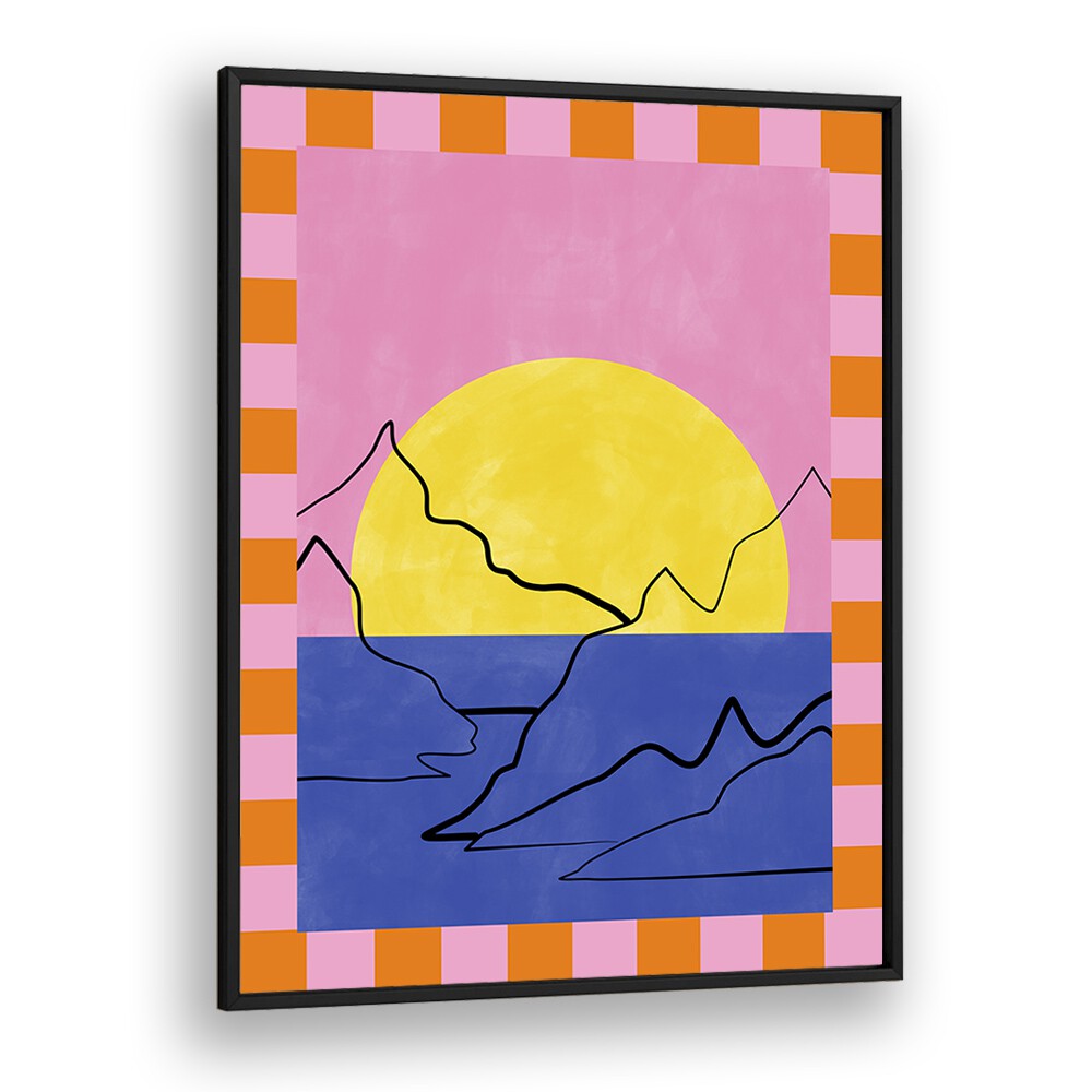 Captivating DROWNING SUN, LANDSCAPE PAINTINGS by Elena Ristova showcasing vibrant colors and serene nature.