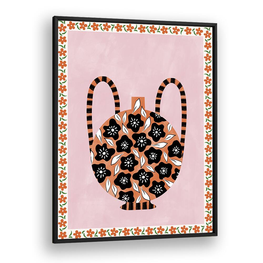 Colorful BOTANICAL VASE, FLORAL FLOWER PAINTINGS by Elena Ristova adds elegance and tranquility to your space.