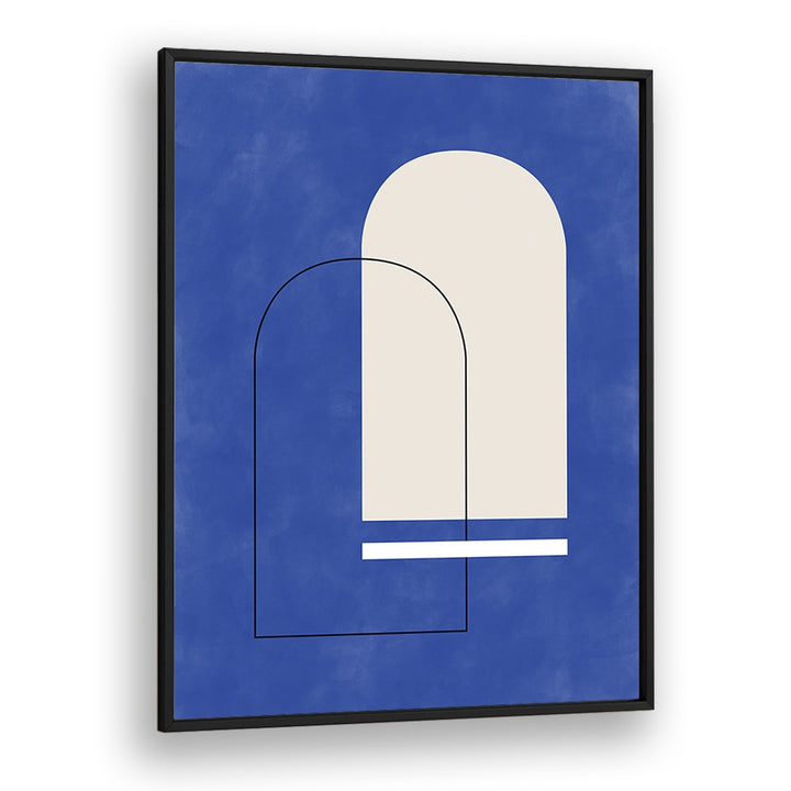 Stylish BLUE ARCHES, GEOMETRIC ART PRINTS by Elena Ristova add a modern touch to any art collection.