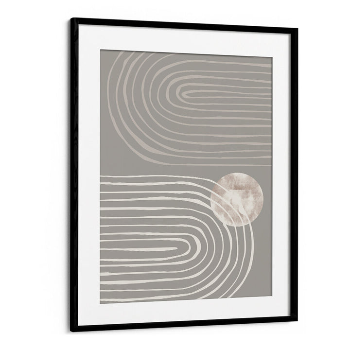 ARCH DARK I, BOHO ART PAINTINGS feature abstract designs in earthy tones, perfect for a serene living space.