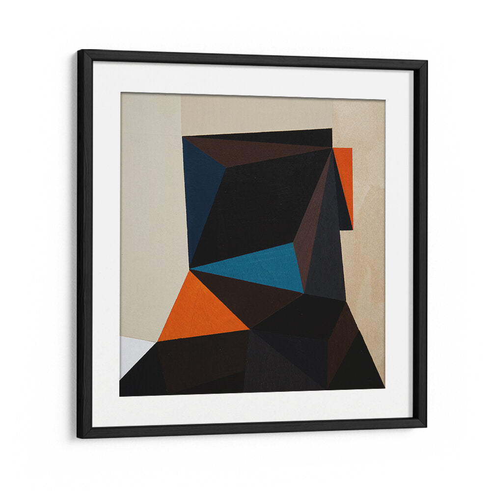 BLACK HEAD II , GEOMETRIC ART PRINTS