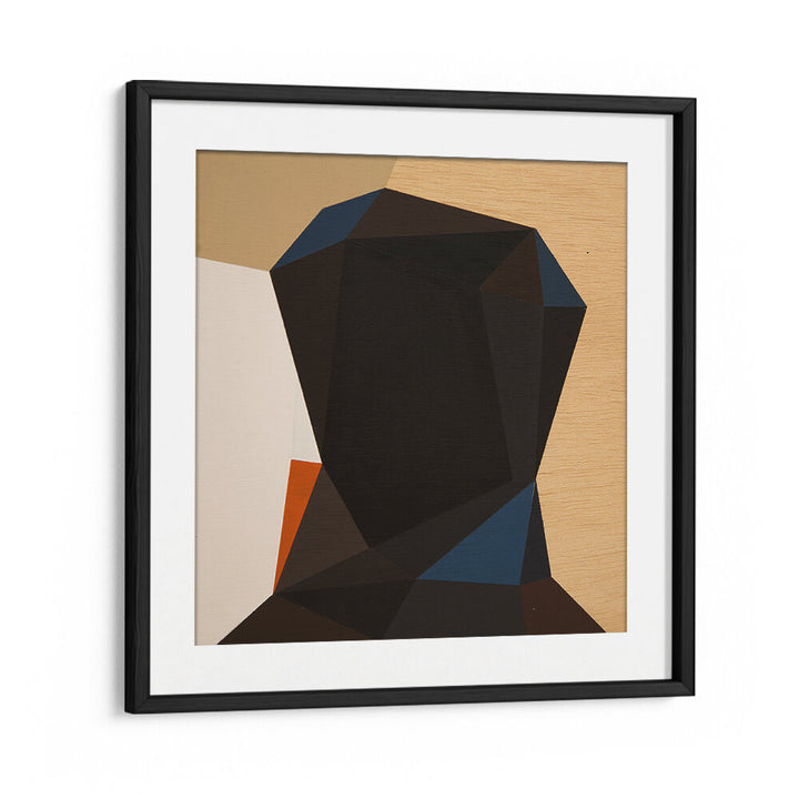 BLACK HEAD I , GEOMETRIC ART PRINTS