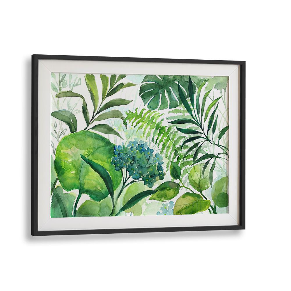 Vibrant DIVERSE GREEN LEAVE, FLORAL FLOWER PAINTINGS showcasing lush leaves, perfect for enhancing your living space.