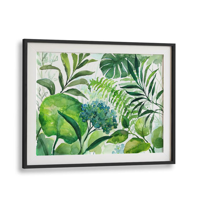 Vibrant DIVERSE GREEN LEAVE, FLORAL FLOWER PAINTINGS showcasing lush leaves, perfect for enhancing your living space.