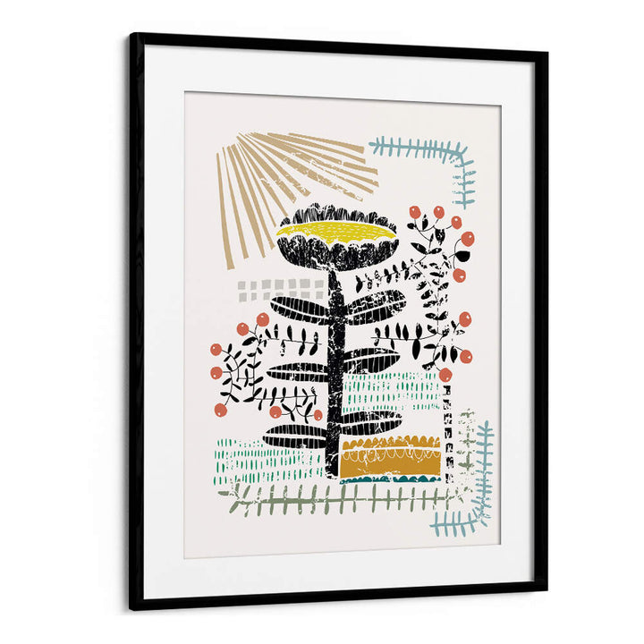 Vibrant BLOCK PRINT BOLD FLOWER, FLORAL FLOWER PAINTINGS enhance any space with abstract floral artistry and color.