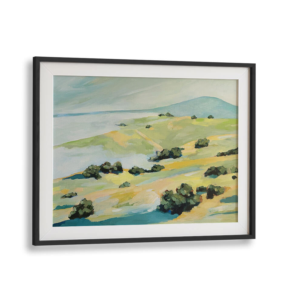 FOG AND HILLS , LANDSCAPE PAINTINGS