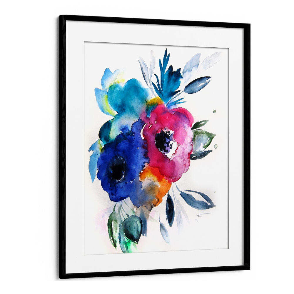 FLORAL NO IX , FLORAL FLOWER PAINTINGS